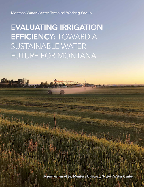 Front cover of irrigation report