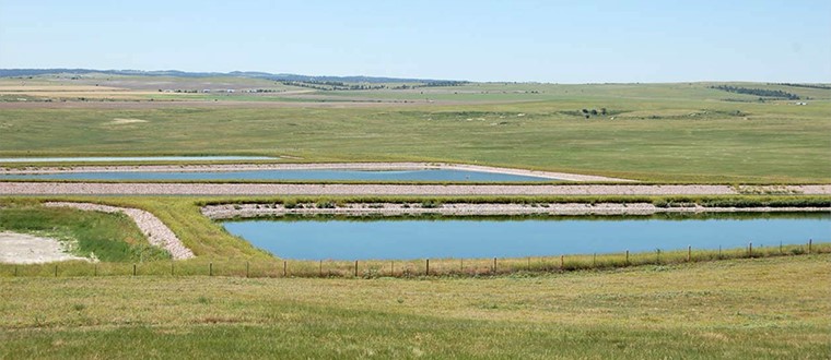 Picture of a wastewater lagoon