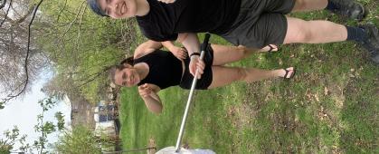 Participants excited about catching and identifying bumble bees