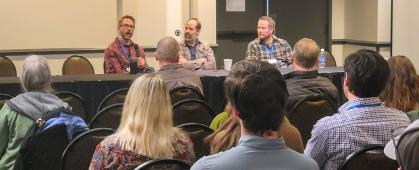 Panelists speak at the first Clark Fork Science Forum in April