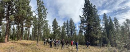 Gathering at Lubrecht Experimental Forest