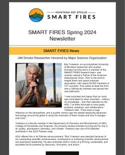 Cover image of Spring 2024 SMART FIRES newsletter